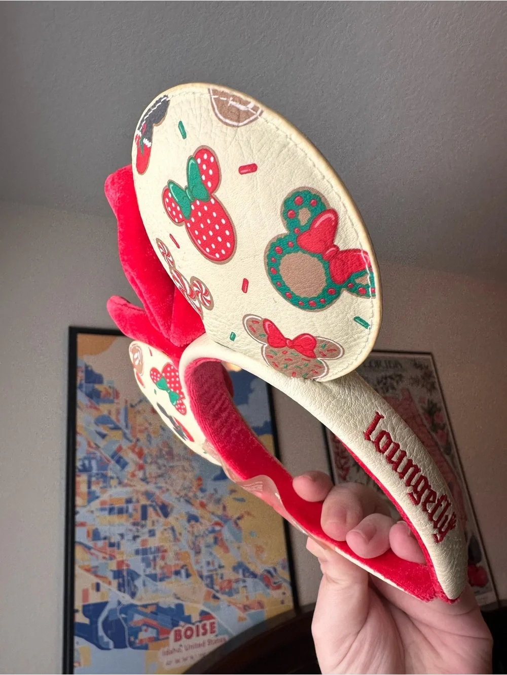 Loungefly Disney Mickey Minnie Christmas Cookies Ear Headband